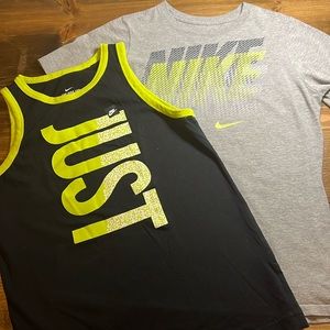 NIKE SET TANK & TEE SIZE BOYS LARGE